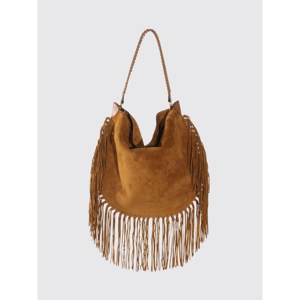 Isabel Marant Women Isabel Marant Suede Shoulder Bag With Fringes